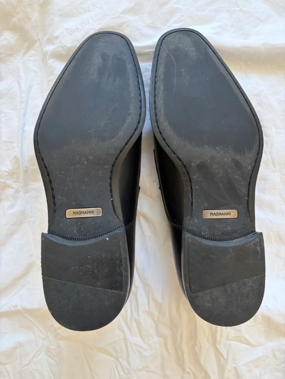 Magnanni Black Monkstrap Shoes - 10M